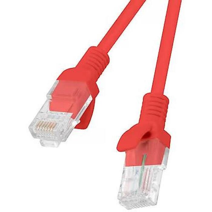 Lanberg Patchcord CAT.6 UTP 2M fluke passed 10-pack, Red | PCU6-20CC-0200-R (PCU6-20CC-0200-R)