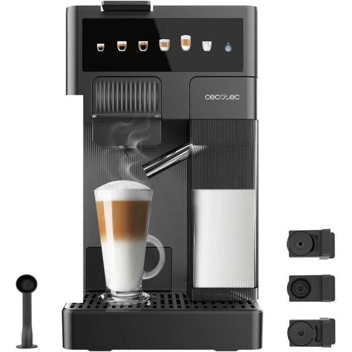 Cecotec Кофемашина FreeStyle Latte T A01_EU01_100007, 1350 W, 20 бар, 1.6 л резервуар для воды, автоматическая очистка (A01_EU01_100007)