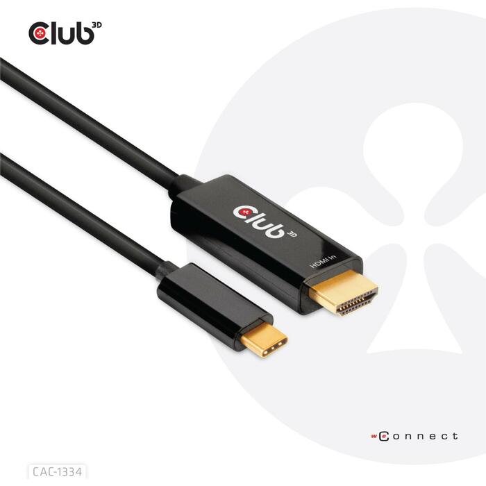 Club3D kabelis HDMI uz USB-C 1