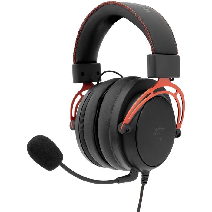 White Shark Наушники GORILLA BLACK/RED GH-2341, 2.0, 32Ω, 120dB, 2m, съемный микрофон, 3.5mm (GORILLA BLACK/RED)