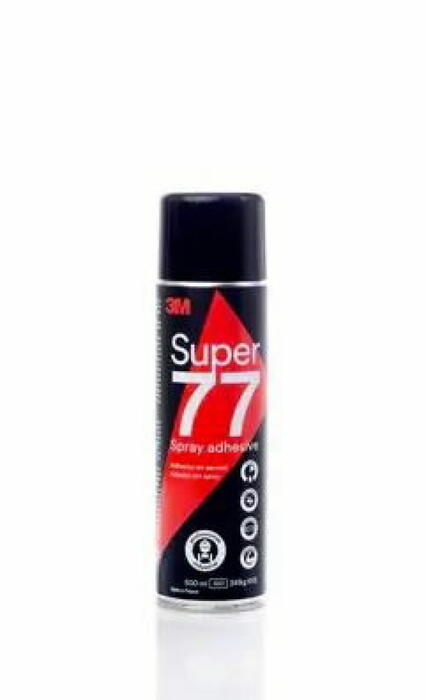 3M Аэрозольный клей SUPER77, 500ml, 0.483kg, быстро сохнущий, прозрачный, универсальный (SUPER77)