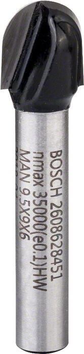 Padziļinājumu frēze 6 mm R1 4