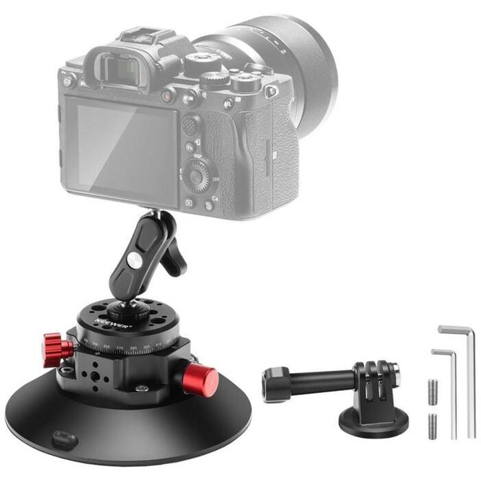 Neewer CA013 stiprinājums ar piesūcekni 1/4"