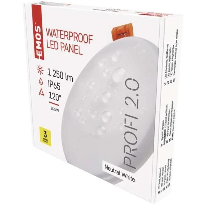 Emos LED светильник VIXXO ZV1142, 13,5 Вт, 220–240 В, 1 250 лм, IP65, 4 000 K, 120°, 30 000 часов (ZV1142)