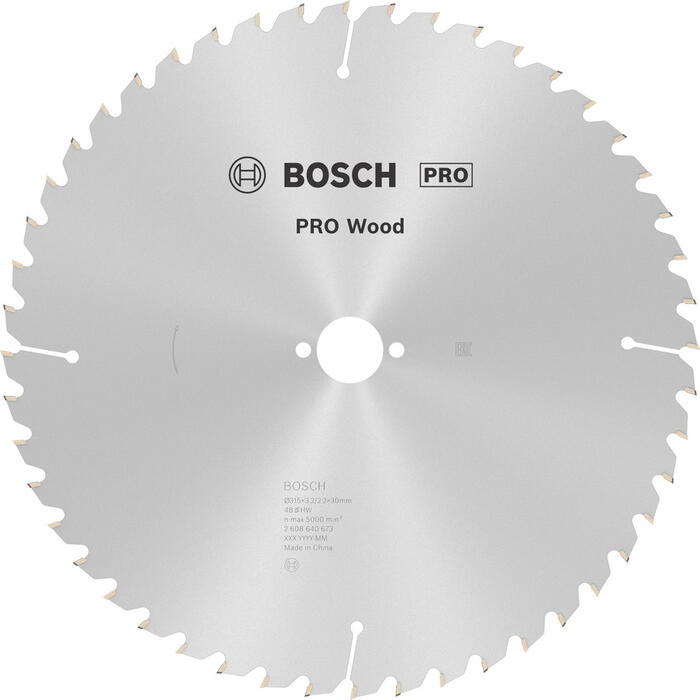 Ripzāģa disks 315x30 mm, Galda zāģiem