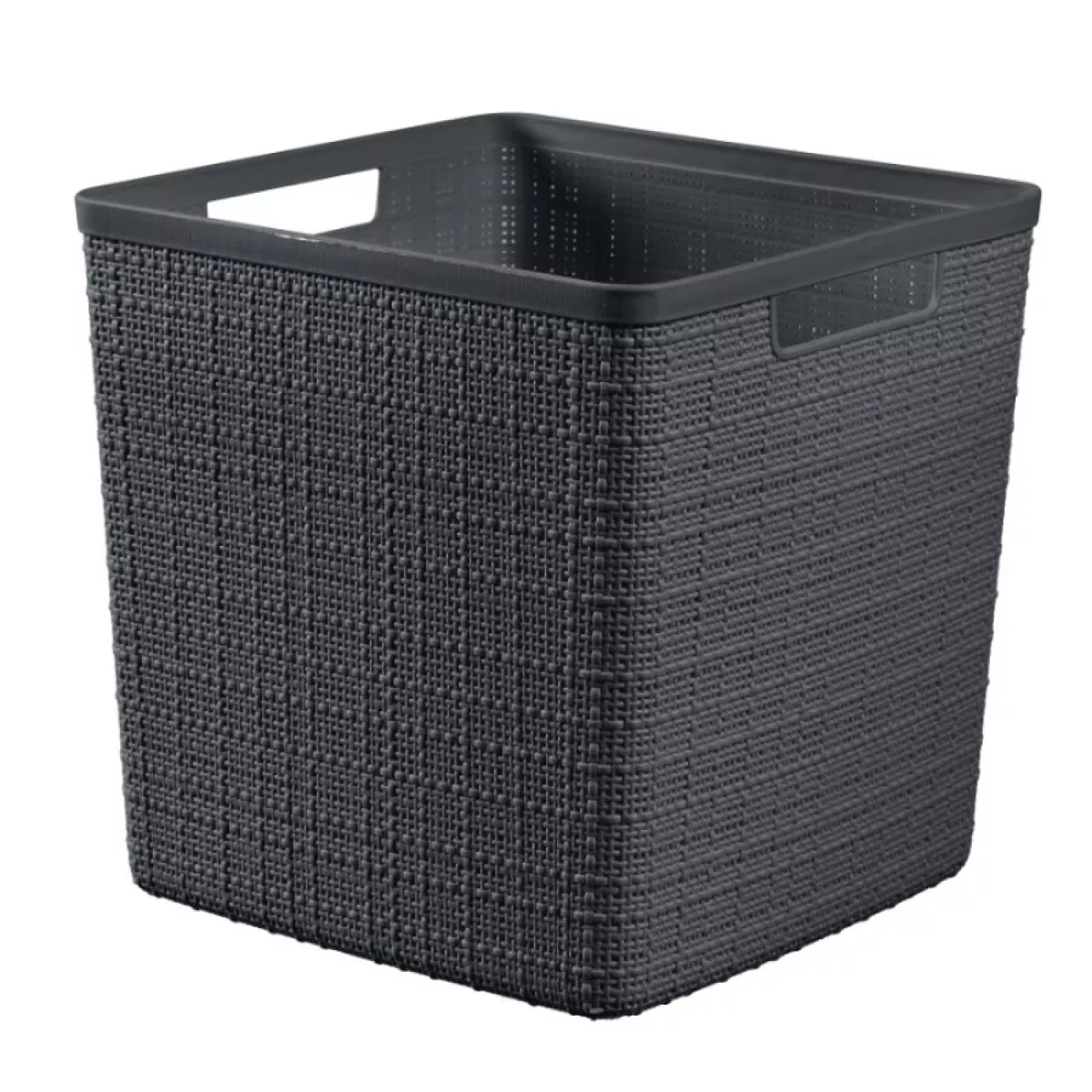 Grozs Jute kvadrāts 17L 28x28x27cm tumši pelēks 0801906G44 Curver (0801906G44)