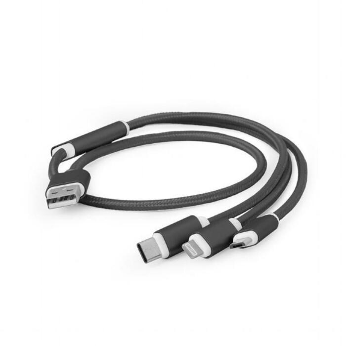 Gembird kabelis CC-USB2-AM31-1M, 1 m, melns