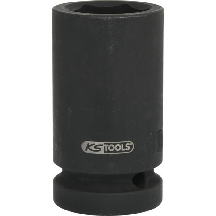 KS Tools 515.1830 Глубокая ударная шестигранная головка 1", 30мм, 0.89кг, ISO 1174, DIN 3121, сталь Cr-Mo (515.1830)