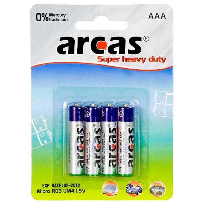 Baterijas cinka–oglekļa ar 1.5V spriegumu
