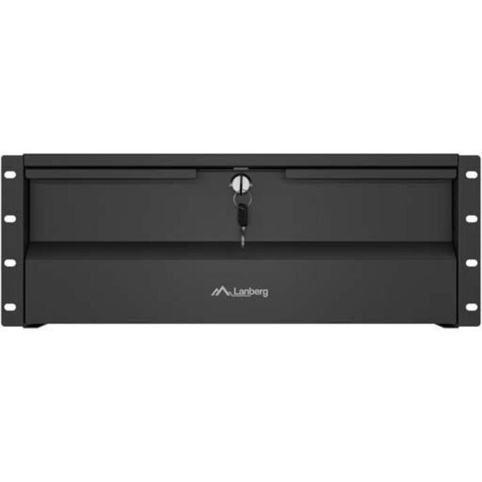 Lanberg AK-2004-B 19" полка-выдвижной ящик, 4U, 360 мм, черный, 90 кг, сталь (AK-2004-B)