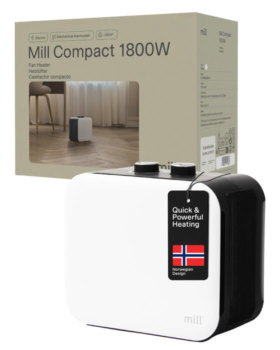 PTC ventilatora sildītājs ar 1800 W