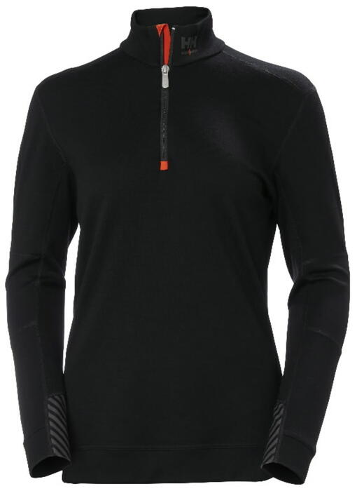 Helly Hansen Термобелье рубашка Lifa Merino Half Zip 75210_990-M, 57% мериносовой шерсти, 215 г/м², YKK молния (75210_990-M)