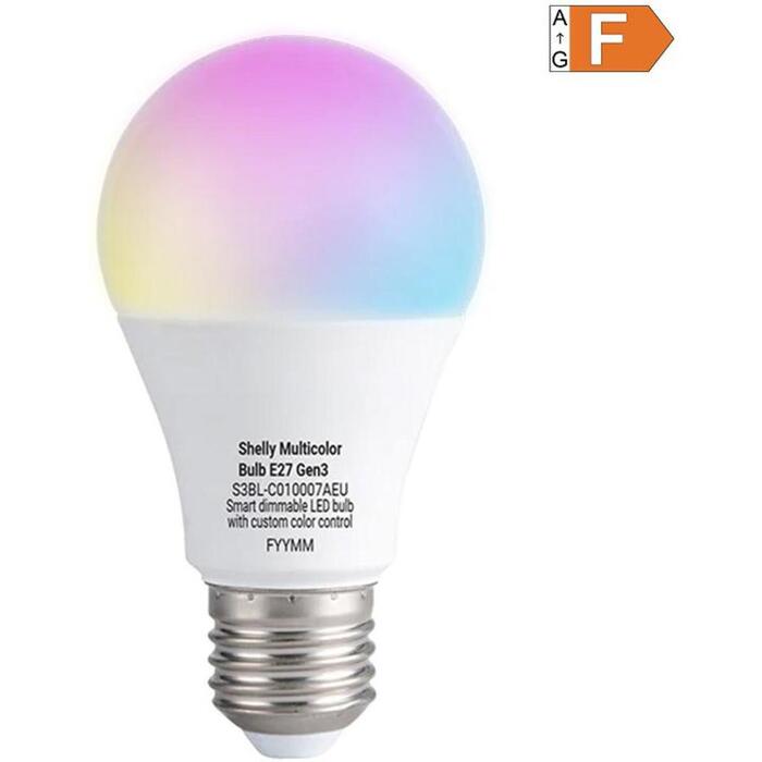 SHELLY Multicolor E27 Gen3 viedā LED