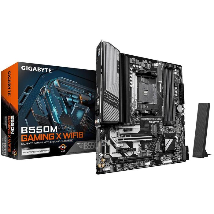 Mainboard|GIGABYTE|AMD B550|Socket AM4|micro ATX|RAM DDR4-SDRAM|4xSlots|Wi-Fi Yes|Bluetooth