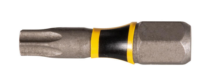 Torsion skrūvgriežu uzgalis (C-form), T25-25mm, 2gab