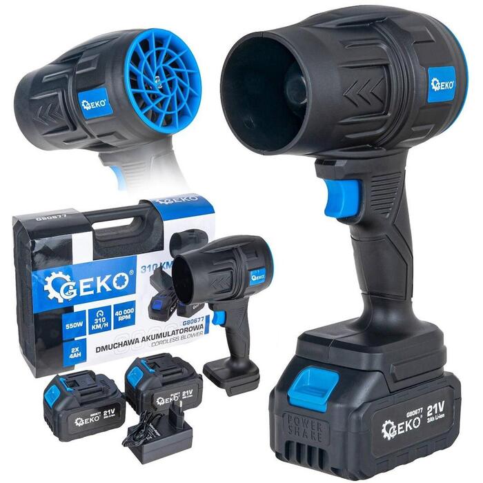 Geko Portatīvā bezvadu pūtēja G80677, 21
