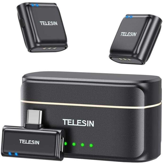 TELESIN P5-MCP-01 bezvadu mikrofonu komplekts, 2