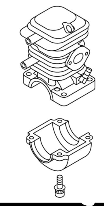 Cilindra, kartera kompl. CS-420ES, ECHO, P021017360