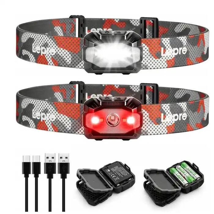 LEPRO 320023-2 USB galvas lukturis, 2