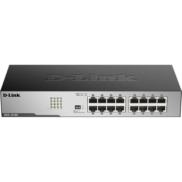 D-Link 16-Port Gigabit nepārvaldāms galda komutators