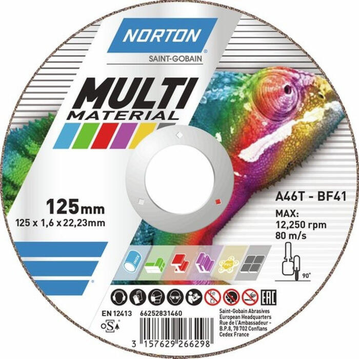 125x1.6x22mm griež. disks Universal Norton Multi Purpose (66252828952)