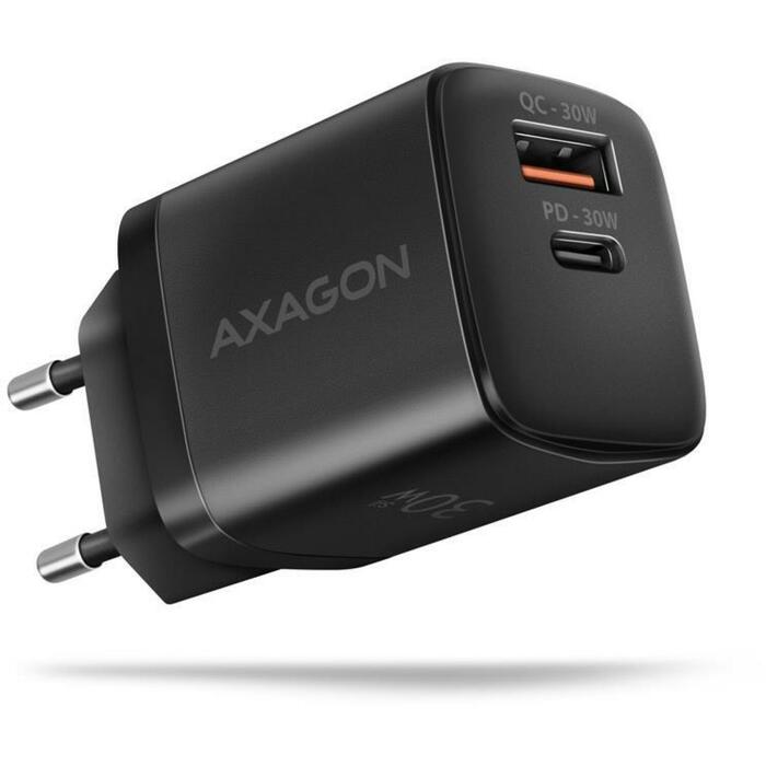 Axagon lādētājs ACU-PQ30 30W, 100-240V, 2xUSB