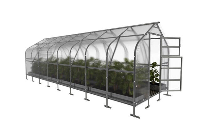 Siltumnīca KLASIKA DROP 2,5x8m ar