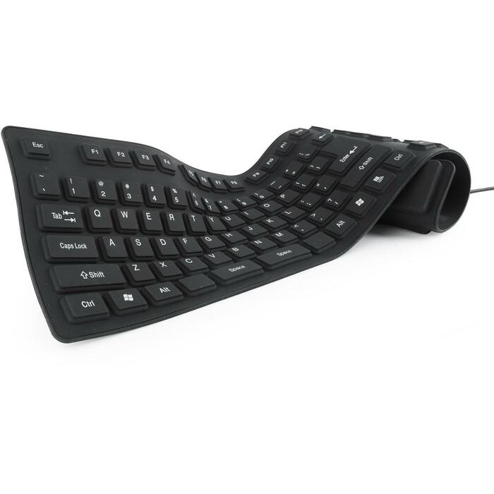 Gembird klaviatūra KB-109F-B, 109 taustiņi, USB
