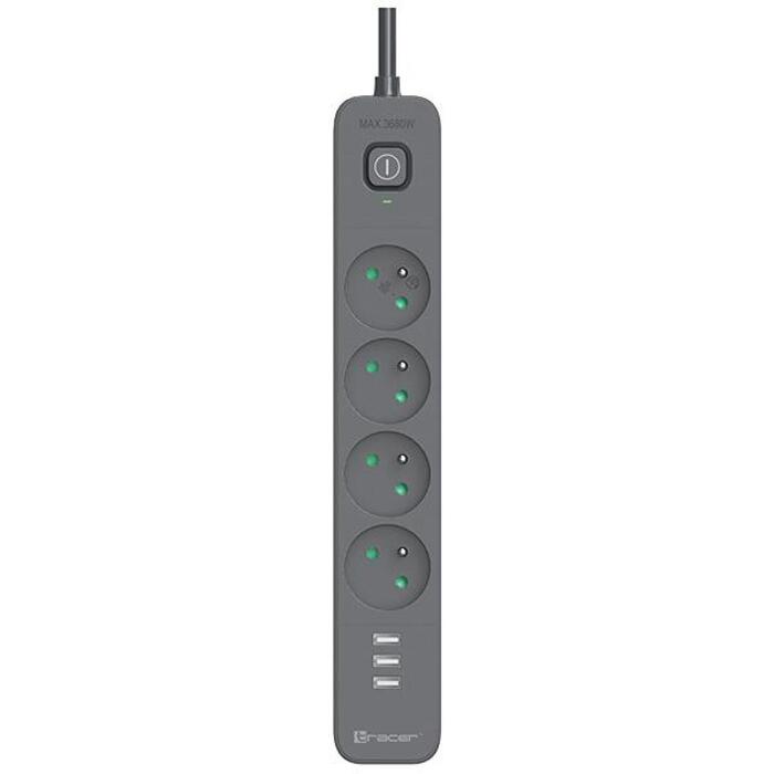 Tracer Pagarinātājs TRALIS47685, 5m, 4 rozetes