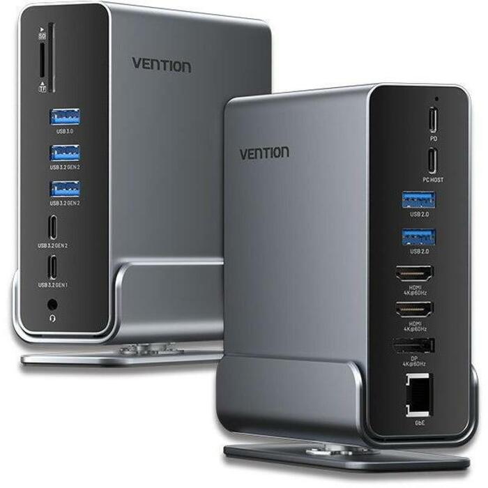 Vention dokstacija TPUH0, 15-in-1, USB 3