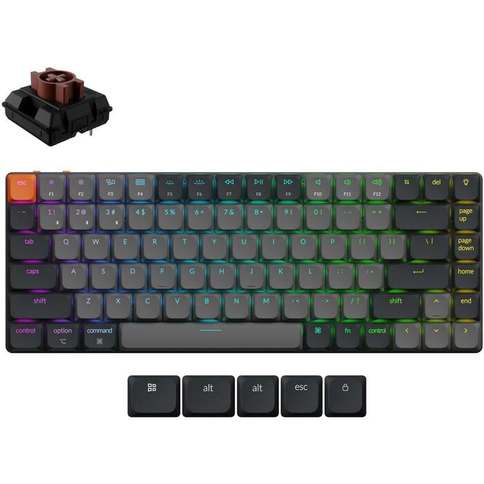 Keychron klaviatūra K3X-B3 75%, RGB LED