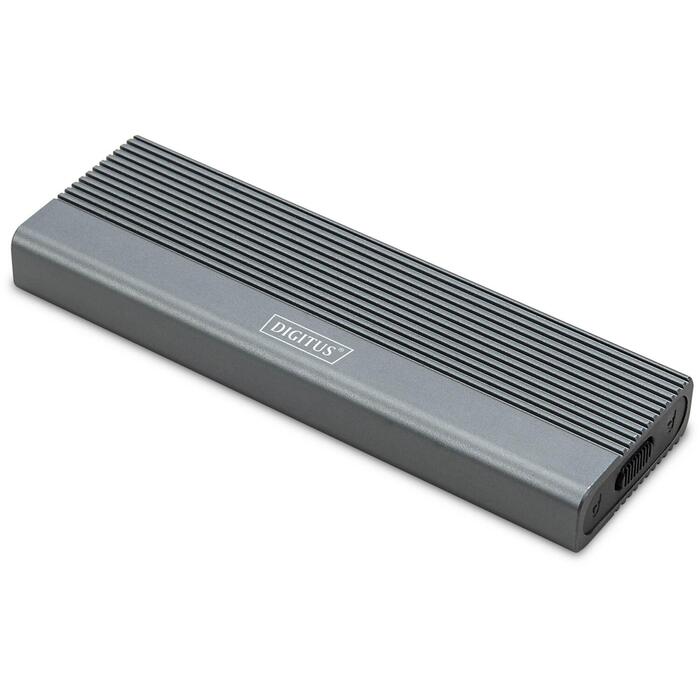 Digitus SSD корпус DA-71120-1, 10 Гбит/с, USB-C 3.1 Gen 2, M.2 NVMe, 1 x внутренний, алюминий (DA-71120-1)