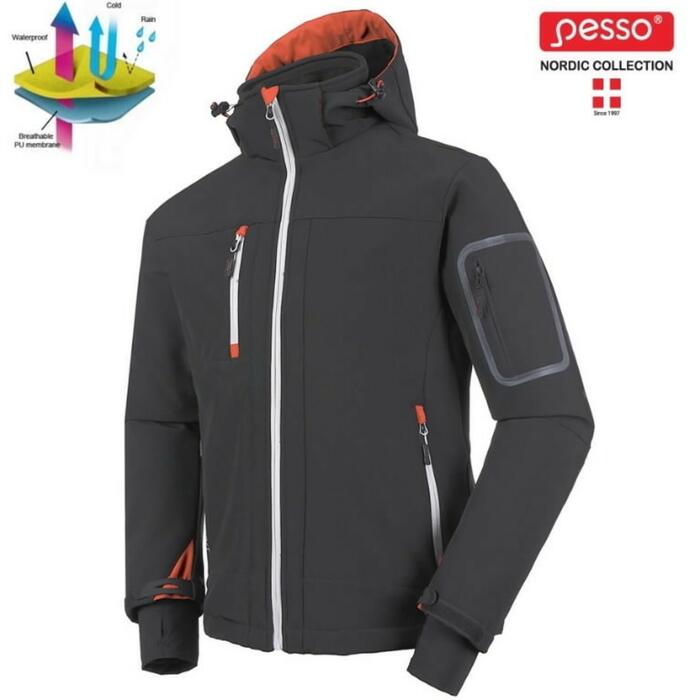 Pesso Softshell jaka ACROPOLISPM, ar kapuci
