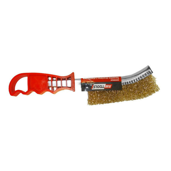 Krimpēta misiņa stieples rokas birste 250mm