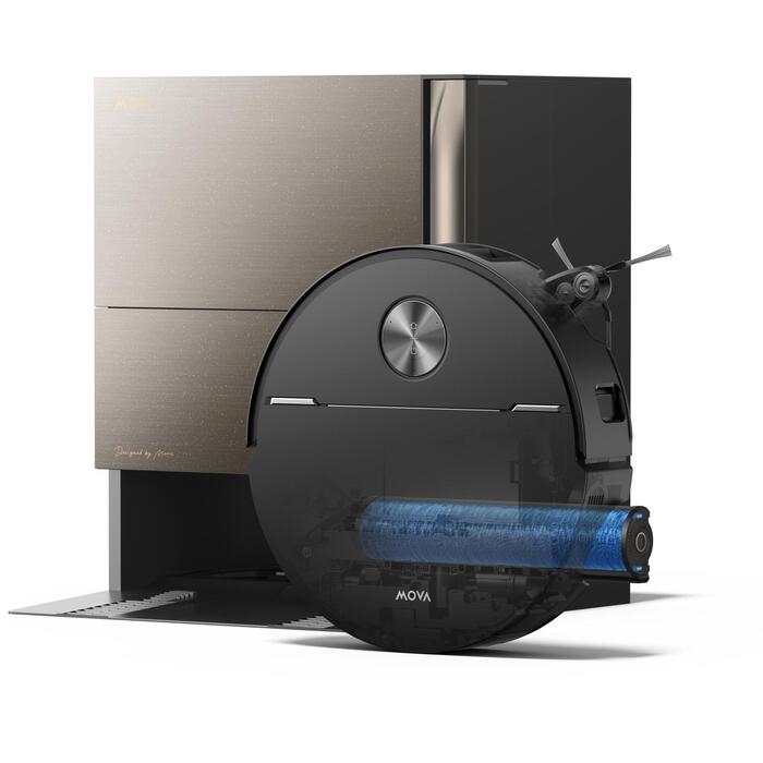 MOVA Z70 Ultra Roller Complete | Robotic Vacuum Cleaner | Wet&Dry | 6400 mAh | Dust capacity 4 L | 36000 Pa | Stone Black (Z70 Ultra Roller Complete Black)