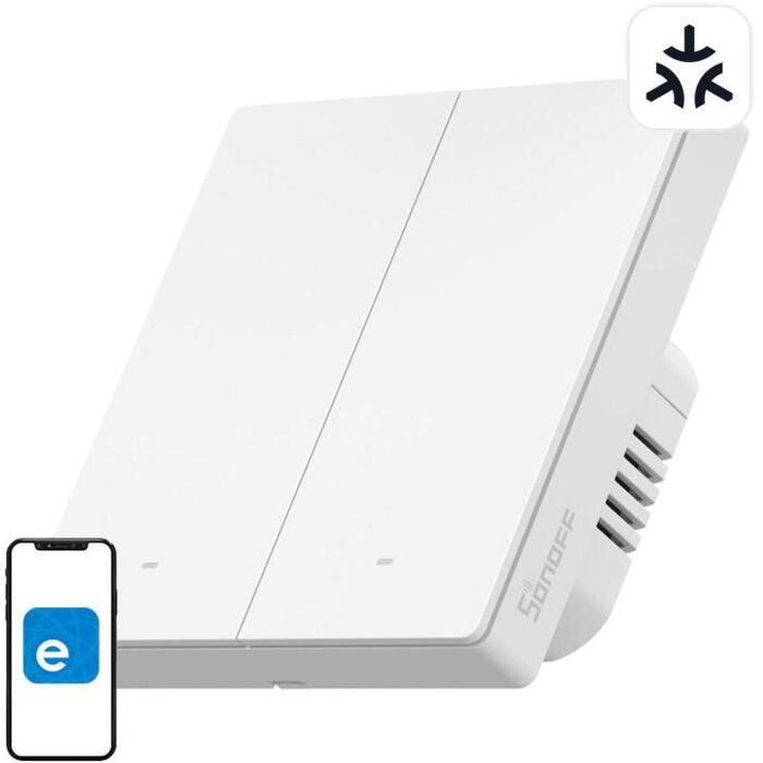 Sonoff viedais gaismas slēdzis M5-2C-86W, 300W/220V/Gang