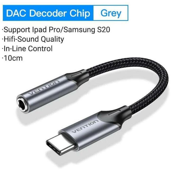 Vention USB-C uz 3.5MM austiņu