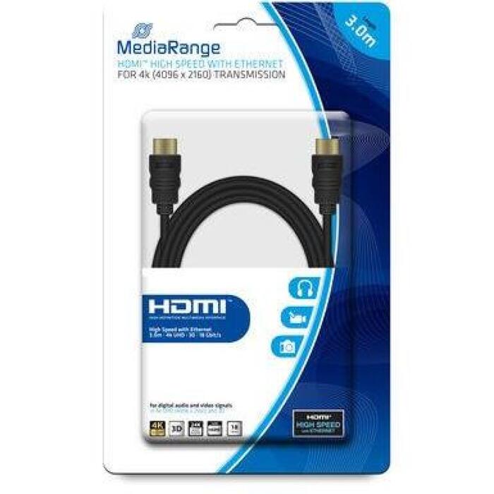 Mediarange HDMI-HDMI kabeļa pagarinātājs MRCS157, 3m
