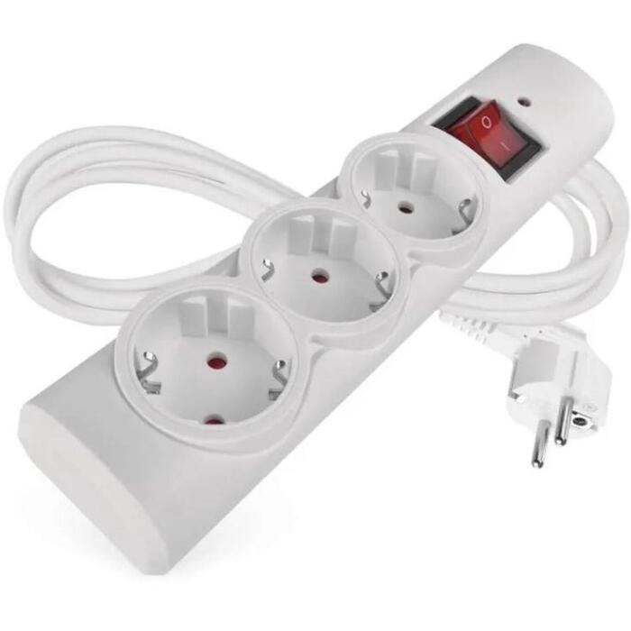 Emos Pārsprieguma aizsargs P54213, 1,5 m, 3x2P+PE, 2300 W, 10 A, bērnu aizsardzība, slēdzis ar apgaismojumu (P54213)