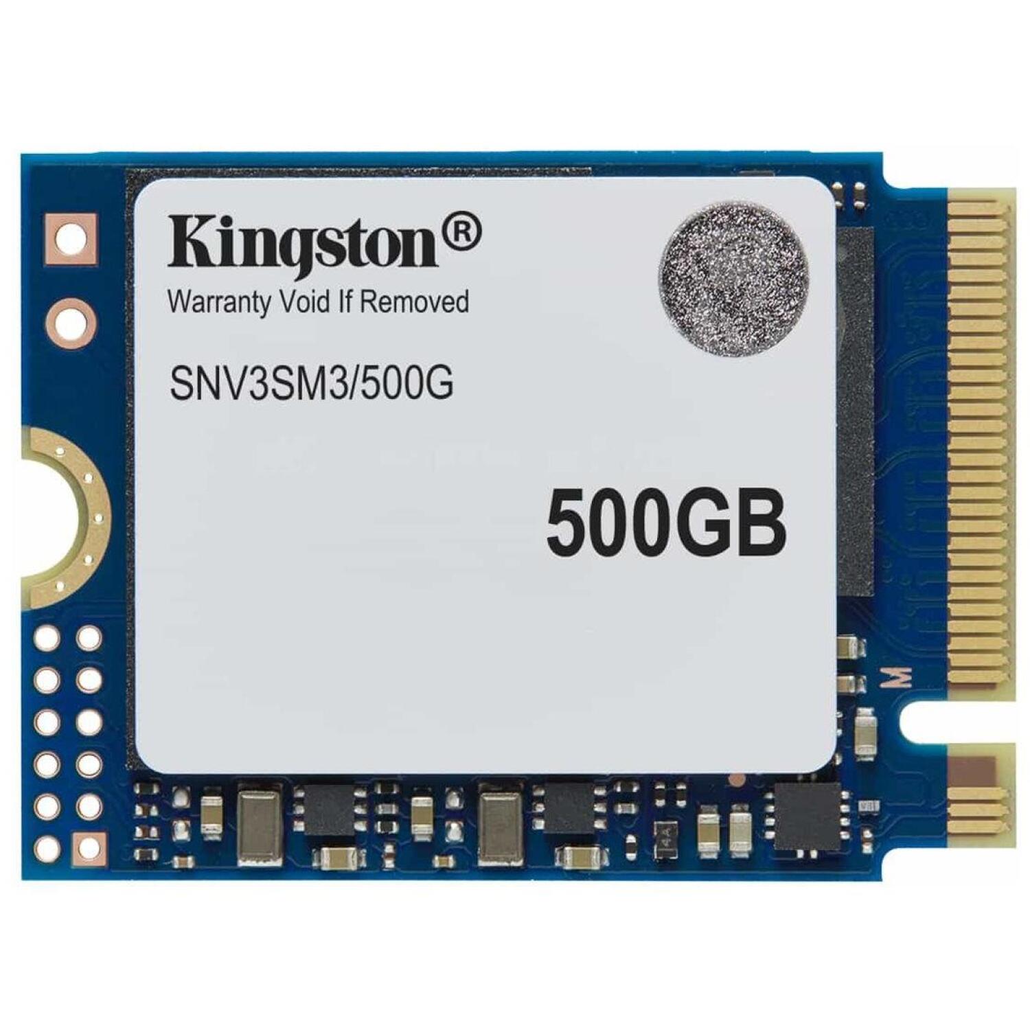 Kingston SSD SNV3SM3/500G, 500 ГБ, PCIe 4.0 x4 NVMe, скорость чтения 5000 МБ/с, скорость записи 3000 МБ/с (SNV3SM3/500G)