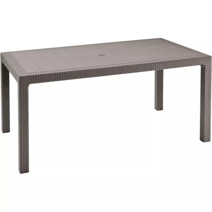 Keter Melody садовый стол 29190205587, 160.5x94.5x74.5cm, 15кг, стиль ротанг, на 6 персон (29190205587)