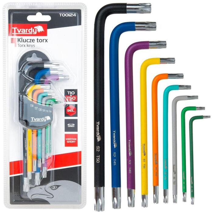 Tvardy Torx atslēgu komplekts, T00124, 9
