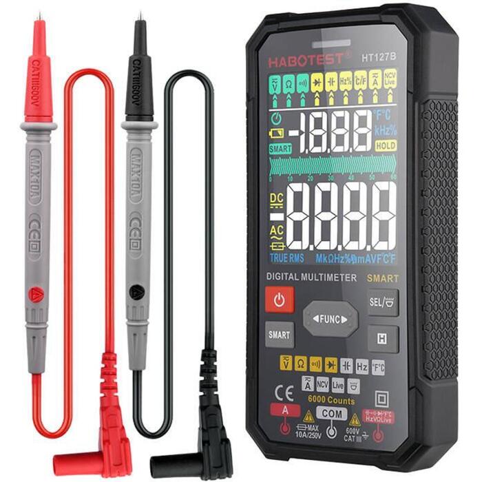 Habotest HT127B Digitālais Universālais Multimetrs, 6000