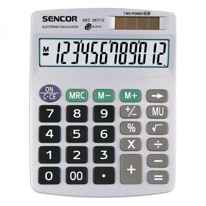 Sencor Kalkulators SEC 367/12, 12 ciparu