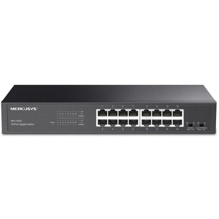 Mercusys komutators MS116GS, 16× 10/100/1000 Mbps
