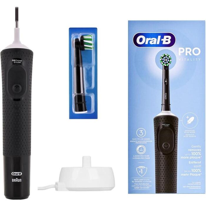 Braun VITALITY PRO D103 Kaste Melna