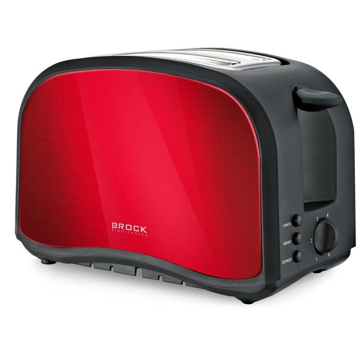 Brock BT 1002 RD tosteris, 800W