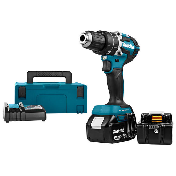 Triecienurbjmašīna 18V 2x5.0Ah 54Nm DHP484RTJ