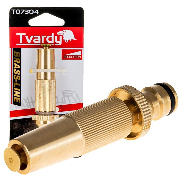 Tvardy regulējams šļūteņu uzgalis BRASS-LINE sērija