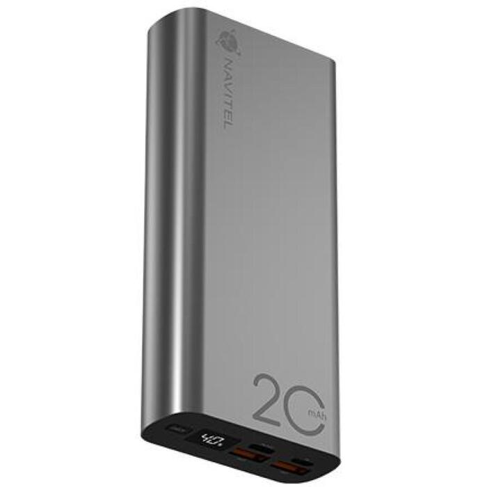 Navitel Lādētājs-akumulators PWR20 AL Silver, 20000mAh